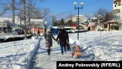 После снегопада в Севастополе, иллюстрационное фото