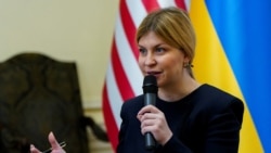 Ольга Стефанішина під час інтерв'ю Радіо Свобода