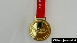 هغه مډال چې عدنان خطیبي ته ورکړل شوی دی. (عکس له ټولنیزو شبکو)