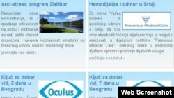 Ponuda jedne od agencija za medicinski turizam u Srbiji