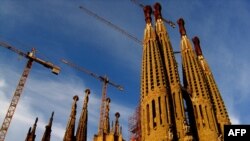 Будаўніцтва сабору Sagrada Familia ідзе з 1882 году. Ілюстрацыйнае фота