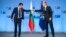 NATO Secretary-General Jens Stoltenberg (right) with Bulgarian Prime Minister Kiril Petkov (file photo)