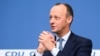 A német CDU elnöke, Friedrich Merz pártja székházában Berlinben 2021. december 17-én