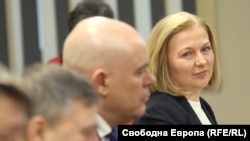 Правосъдният министър Надежда Йорданова и главният прокурор Иван Гешев по време на заседание на ВСС. Снимката е илюстративна. 