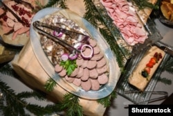 The Romanian Christmas pig provides a variety of victuals for the seasonal table.