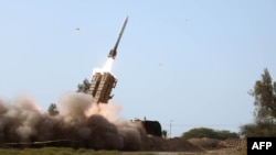 Lëshimi i një rakete gjatë stërvitjeve ushtarake të ushtrisë iraniane më 19 janar 2024.
