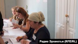 На избирательном участке в Дагестане