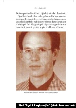 Kapitulli për zhdukjen e Behajdin Allaqit në librin “Syri i Shqiponjës” të Ilaz Kadollit.