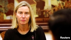 Ish-kryediplomatja evropiane, Federica Mogherini. Fotografi nga arkivi. 