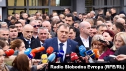 Predsjednik entiteta RS Milorad Dodik pred Sudom BiH, 6. mart 2024.