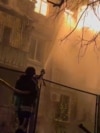 'Large-Scale' Russian Drone Strike Hits Odesa video grab 2