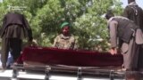 Afghan Soldiers' Coffins Transported After Balkh Base Assault