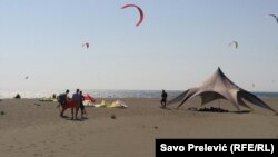 Ulcinjska plaža, juli 2020. 