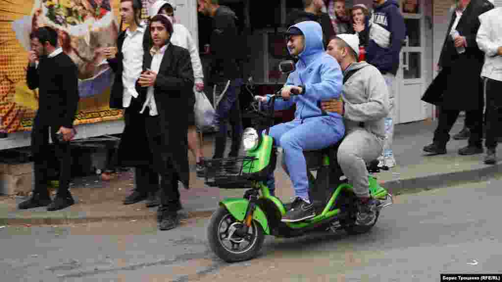 The streets of the Ukrainian city Uman are crowded with Jewish pilgrims