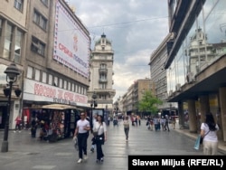 Beogradska ulica u centru gdje se pojavio grafit