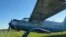 Avionul de tip AN-2 folosit de traficanții de țigări și capturat de autoritățile ucrainene după un zbor ilegal în România.