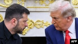 V.Zelenski və D.Tramp Ağ evdə.