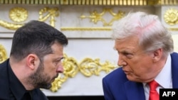 АҚШ және Украина басшылары Дональд Трамп және Владимир Зеленский.