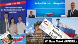 Propagandă vizuală a germanilor din Rusia din AfD 