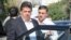 مهدی هاشمی (سمت چپ) فرزند اکبر هاشمی رفسنجانی.  اکبر هاشمی رفسنجانی رئیس پیشین مجمع تشخیص مصلحت نظام بود