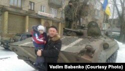 Вадим Бабенко у Дебальцеві до того, як українські війська залишили місто