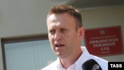 Российский оппозиционный активист Алексей Навальный.