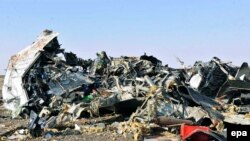 Останки авиалайнера российской компании «Когалымавиа», потерпевшего крушение в Египте. 