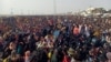 Protesters take part in a demonstration in Gwadar on July 28 against the treatment of Baluchis in Balochistan, Pakistan.