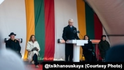 Гітанас Наўседа на афіцыйным сьвяткаваньні Дня аднаўленьня Літоўскай дзяржавы, 16 лютага 2026