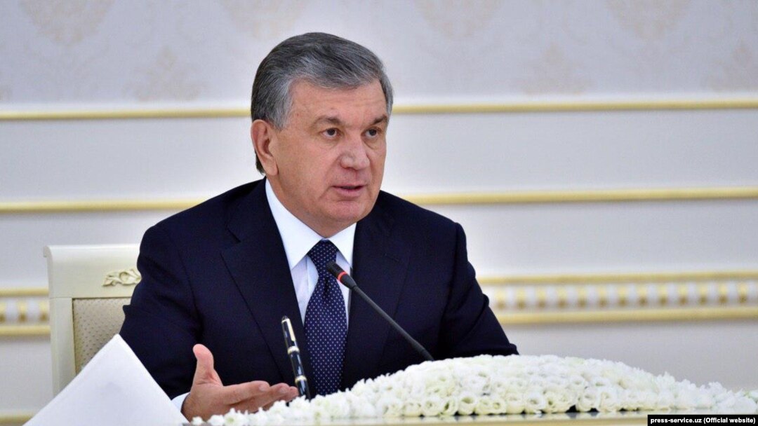 Ўзбекистон президенти Шавкат Мирзиёев.