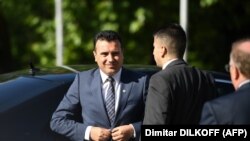Премьер-министр Македонии Зоран Заев прибывает на саммит ЕС – Западные Балканы. София, 17 мая 2018 года.