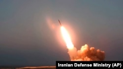 An Iranian missile is launched from an undisclosed location on August 20.