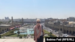 Erbil, Irak, 2021. Sabina Fati, vedere de pe cetate spre centrul vechi.