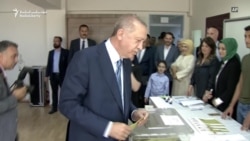 Erdogan Votes In Turkey's Watershed Elections