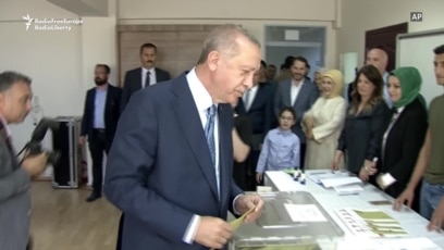 Erdogan Votes In Turkey's Watershed Elections