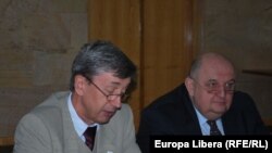 Ambasadorul rus Valeri Kuzmin şi viceministrul rus al culturii Pavel Horosilov