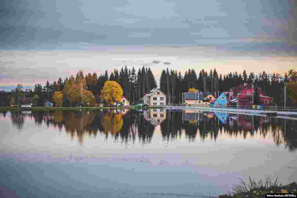 A lake near the hunting lodge