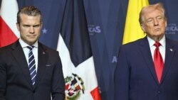 ԱՄՆ նախագահ Դոնալդ Թրամփ և պաշտպանության նախարար Փիթ Հեգսեթ, Մայամի, Ֆլորիդա նահանգ, 7-ը մարտի, 2026թ.