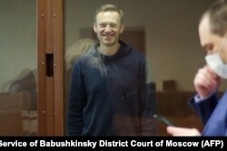 Алексей Навальный в Бабушкинском суде Москвы, 16 февраля 2021 года