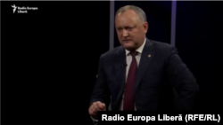 Președintele Igor Dodon în studioul Europei Libere, Chisinau, martie 2018 