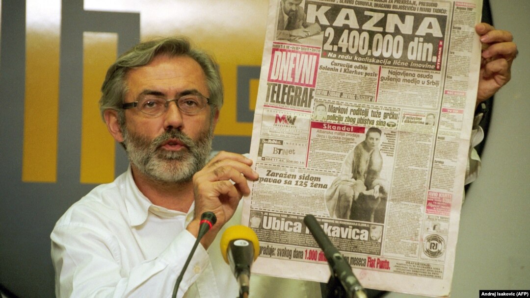 Serbian journalist Slavko Curuvija was shot dead in Belgrade in April 1999. 