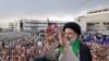 Iran -- Presidential candidate Ebrahim Raeisi, during a campaign rally in the city of Mashhad, on Wednesday May 17, 2017.