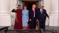 Дональд Трамп с супругой Меланией приехали в Белый дом (видео)