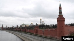 Russia - A general view of the Kremlin in central Moscow, March 30, 2020. 