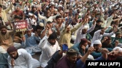 Protestat në Lahore të Pakistanit - 31 tetor, 2018.