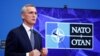 NATO Secretary General Stoltenberg talks to reporters in Brussels on January 12