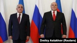 Ռուսաստանի և Ադրբեջանի վարչապետներ Միխայիլ Միշուստին և Ալի Ասադով, արխիվ