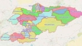 Кыргызстандагы 30 шайлоо округунун картасы.