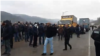 Armenia -- Protesters block a road in Syunik province, December 17, 2020