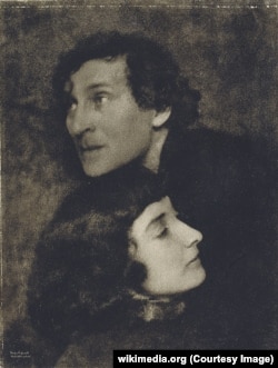 Марк і Бэла Шагалы, фота Хьюга Эрфурта